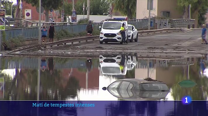 Matí de pluges intenses al litoral i prelitoral de Barcelona per acomiadar l'agost