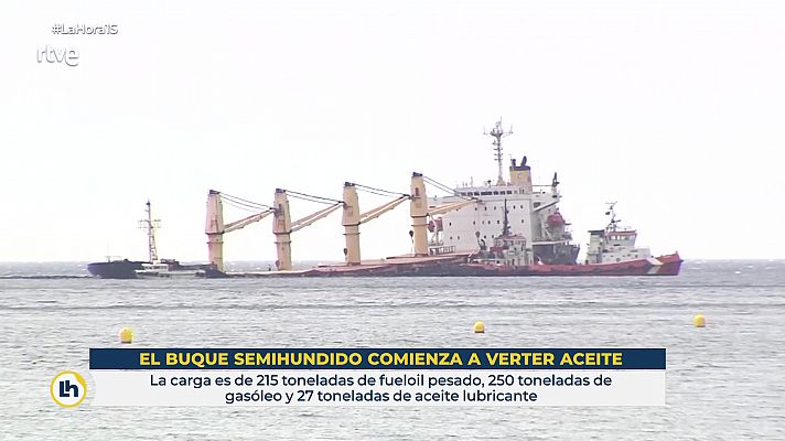 La hora de La 1 - Ministro Principal de Gibraltar, sobre el buque accidentado: "Ya hemos pedido ayuda a España"