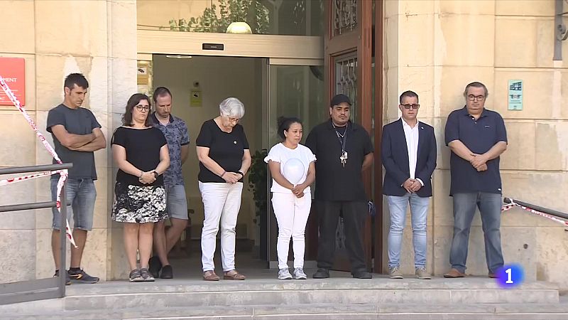 Minut de silenci per la nena morta a La Bisbal per la tempesta