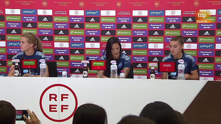 Rueda de prensa de las capitanas de la selección española