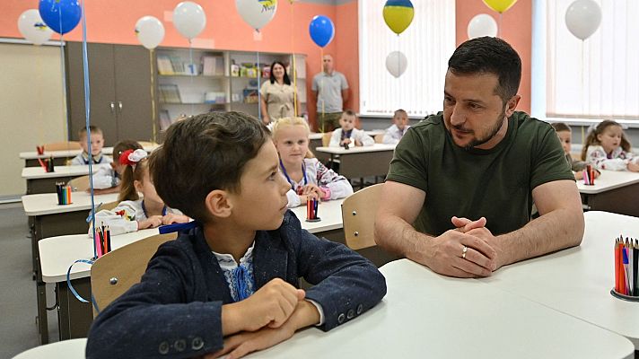 Ucrania comienza el curso escolar en plena guerra