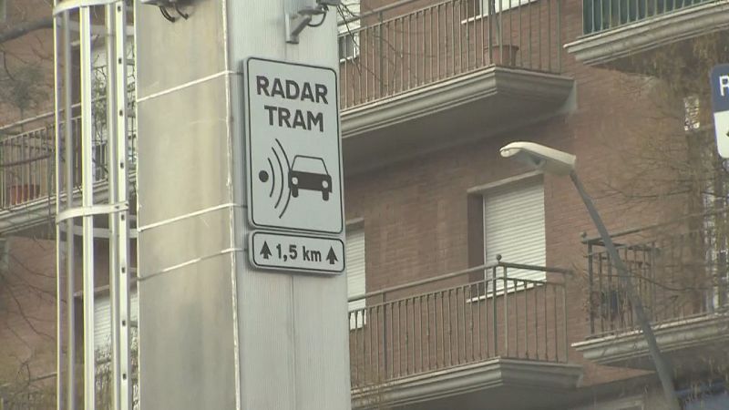 Els radars dels túnels urbans comencen a multar per controlar la velocitat 