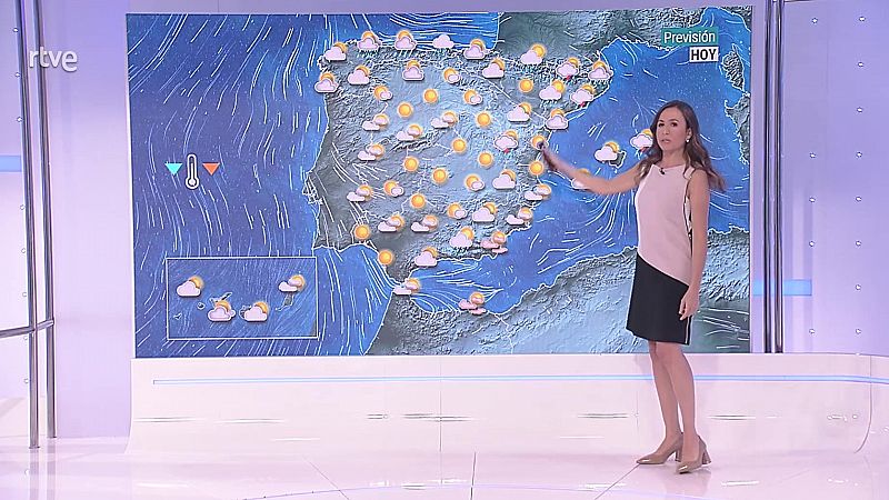 Temperaturas elevadas en litorales de Valencia y Alicante. Probables chubascos y tormentas localmente fuertes en el entorno de Pirineos, este de Cataluña y Menorca - ver ahora