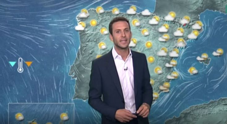 El tiempo - Descenso de temperaturas y lluvias localmente fuertes en el noreste