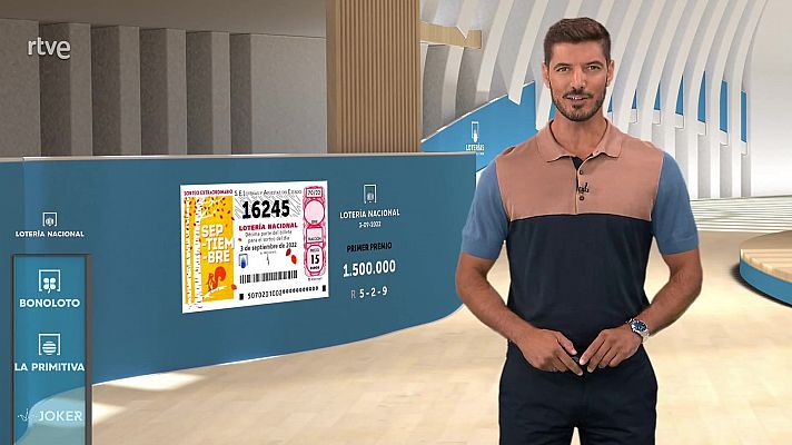 Sorteo de la Lotería Nacional del 03/09/2022