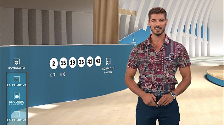 Loterías - Sorteo de la Bonoloto y Primitiva del 03/09/2022