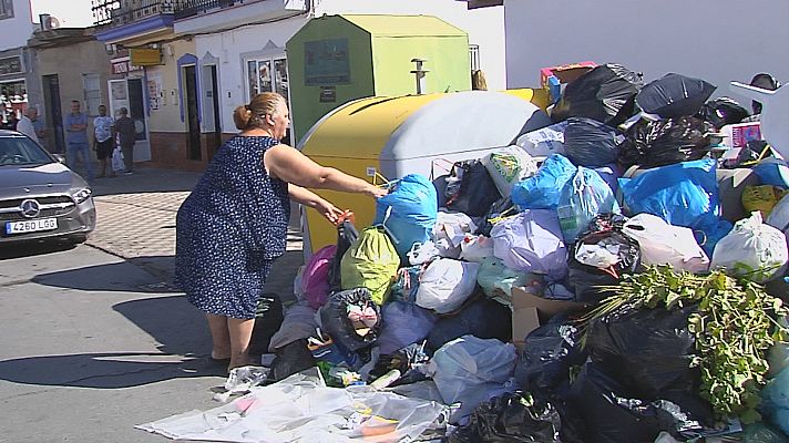 Huelga de basura en Almonte