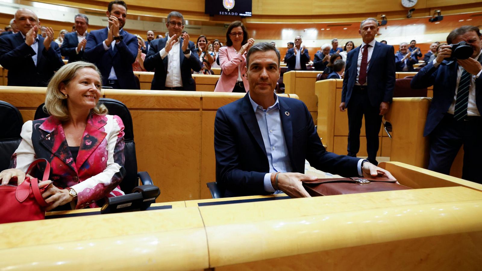 Sánchez en el Senado llama a la solidaridad con Europa