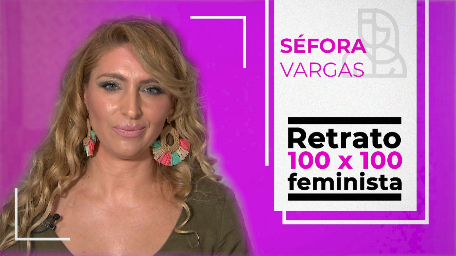 Retrato 100x100 feminista: Séfora Vargas