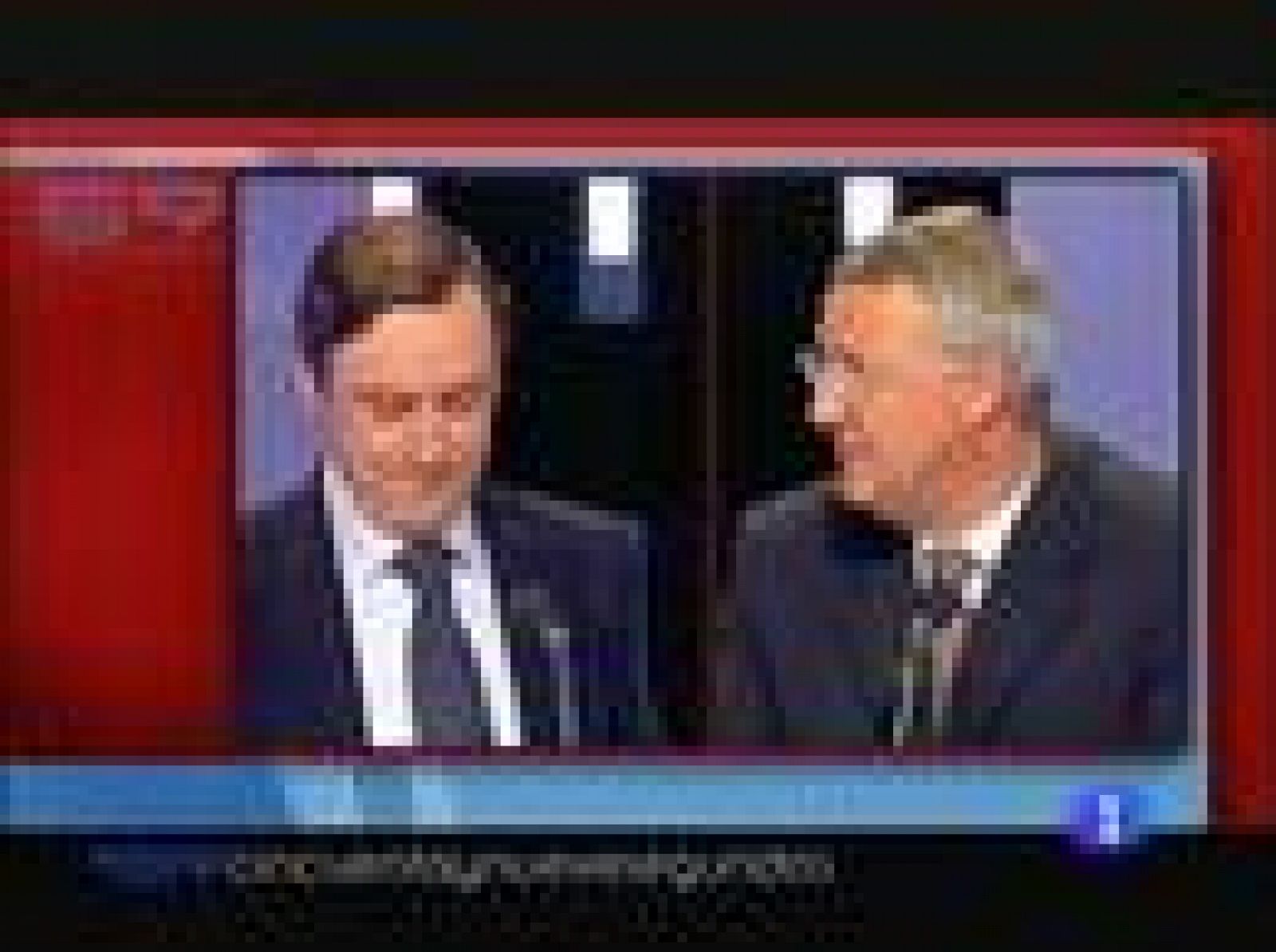 Video en el que Jesús Caldera (PSOE) y Rafael Hernando (PP) discrepan sobre la reforma laboral propuesta por Rajoy