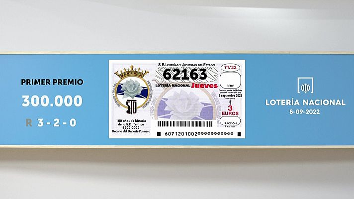 SELAE - Sorteo de la Lotería Nacional del 08/09/2022