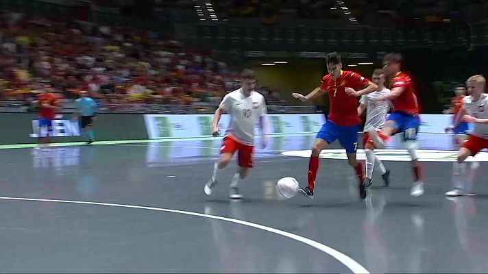 Fútbol Sala - Camp. Europa Sub-19. 2ª Semifinal: España - Polonia