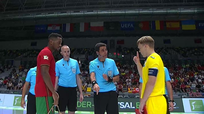 Fútbol Sala - Camp. Europa Sub-19:  1ª Semifinal: Portugal - Ucrania