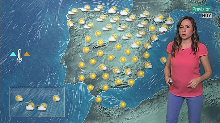 Temperaturas altas en zonas del tercio sur peninsular