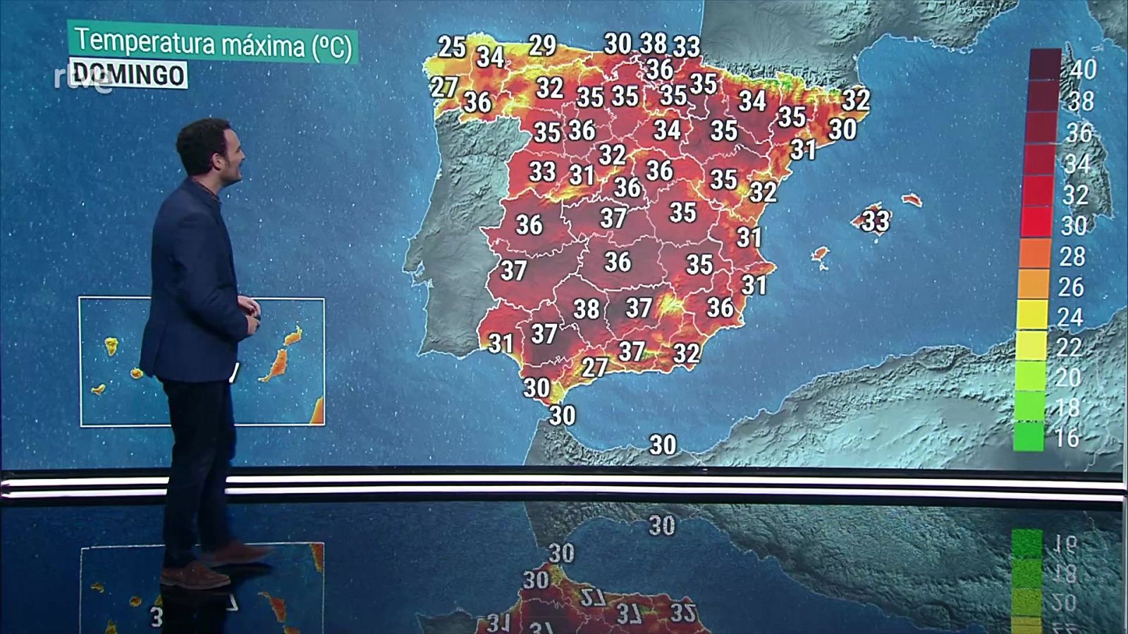 Temperaturas altas en el suroeste peninsular - ver ahora