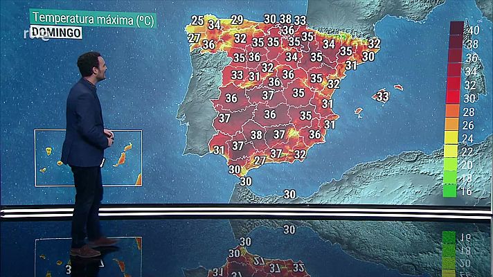 Temperaturas altas en el suroeste peninsular