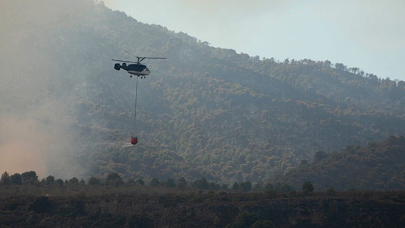 El incendio en Los Guájares arrasa con más de 3.000 hectáreas