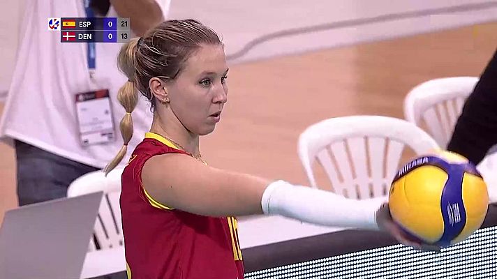 Voleibol - Clasificación Camp. Europa femenino: España - Dinamarca