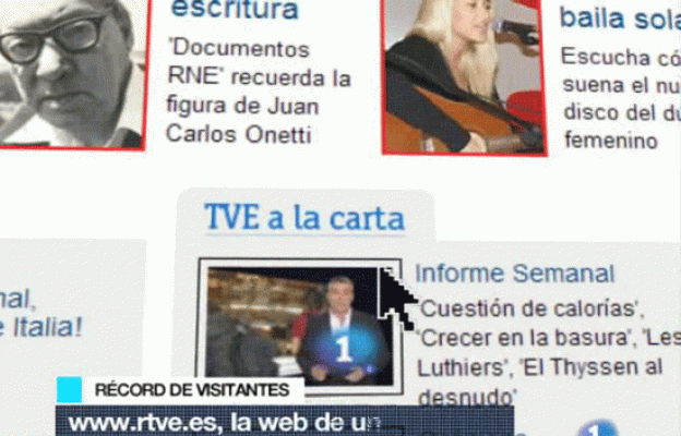  - RTVE.es cierra 2009 como la mayor web de televisión de España