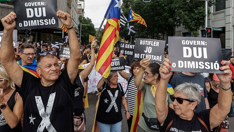 División en la Diada de Cataluña