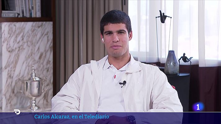 Telediario 2 - Alcaraz, a RTVE: "He pegado un salto brutal físico y mental"