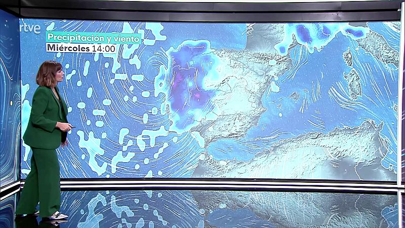 Descenso acusado de temperaturas en la mitad occidental. Temperaturas elevadas en puntos del valle del Ebro, en Baleares y en Jaén - ver ahora