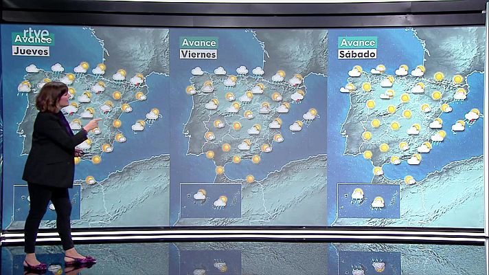 Temperaturas diurnas en acusado descenso en buena parte de la Península, y todavía muy altas en Baleares