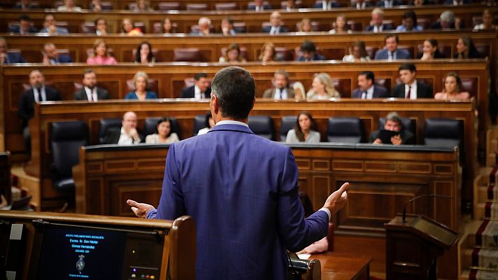 Informativo 24h - Abascal reta a Sánchez a preguntar en referéndum por las nucleares y el presidente le acusa de negar la crisis climática