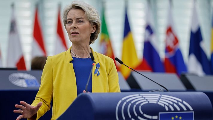 Informativo 24h - Von der Leyen, sobre la guerra en Ucrania: "Las sanciones están aquí para quedarse, es tiempo de resolución"