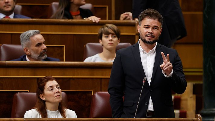 Informativo 24h - Rufián tacha de "rácanas" las medidas del Gobierno y pide un fondo de rescate para quien no puede pagar la hipoteca