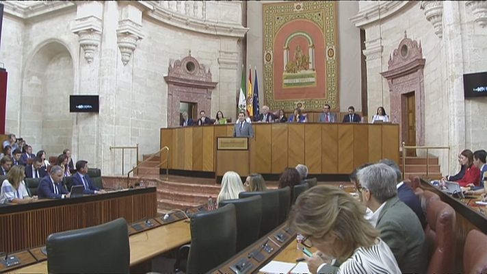 Pleno en el Parlamento de Andalucía