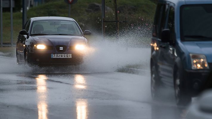 Lluvias fuertes en el sistema Central y el litoral cantábrico