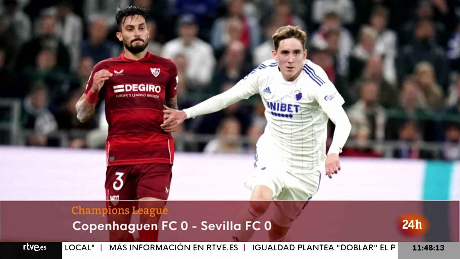Champions | Empate insuficiente entre Copenhague y Sevilla - Informativo 24h | Ver