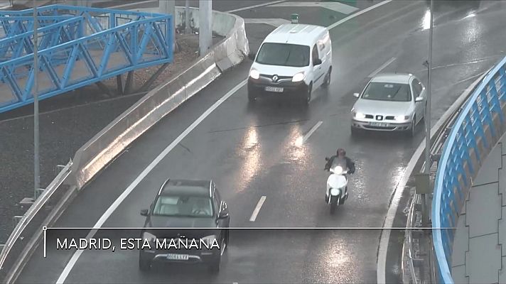 Probabilidad de precipitaciones localmente fuertes y/o persistentes en el sistema Central y en el litoral cantábrico occidental