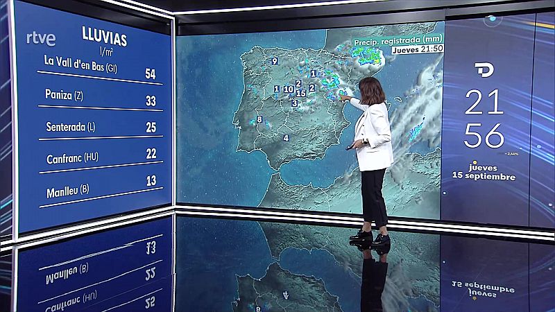 Probabilidad de tormentas y precipitaciones fuertes en áreas de Cataluña y Aragón - ver ahora