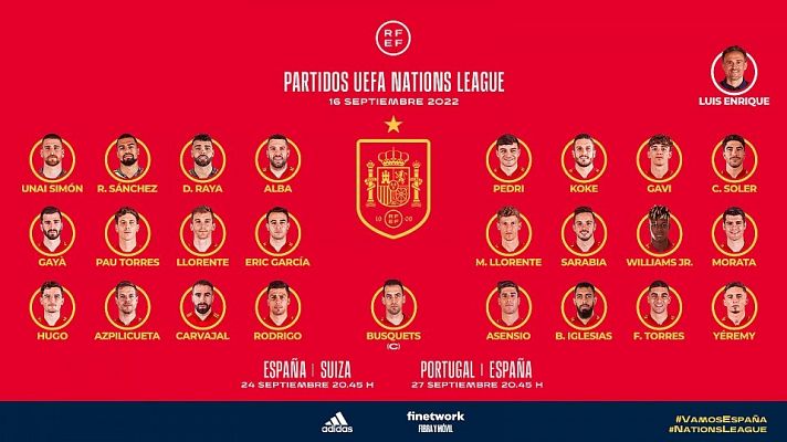 Fútbol - Luis Enrique ofrece la lista de convocados homenajeando a La Vuelta junto a Aitor Unzué