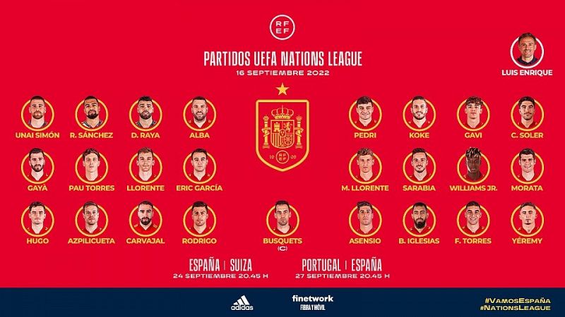 Luis Enrique ofrece la lista de convocados homenajeando a La Vuelta junto a Aitor Unzu�