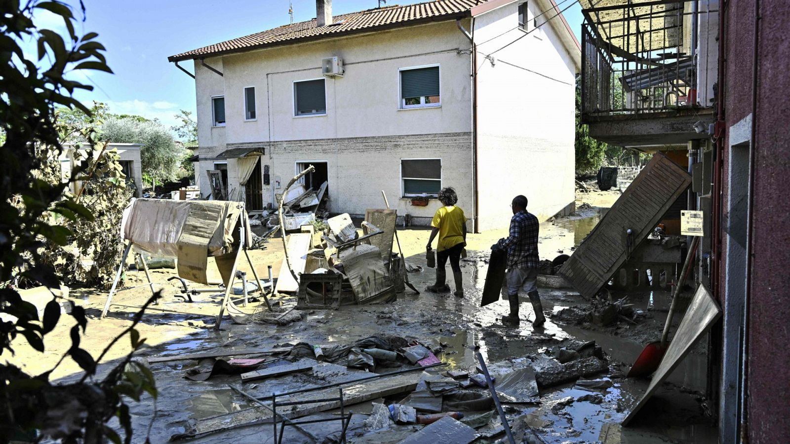 Graves inundaciones en el centro de Italia