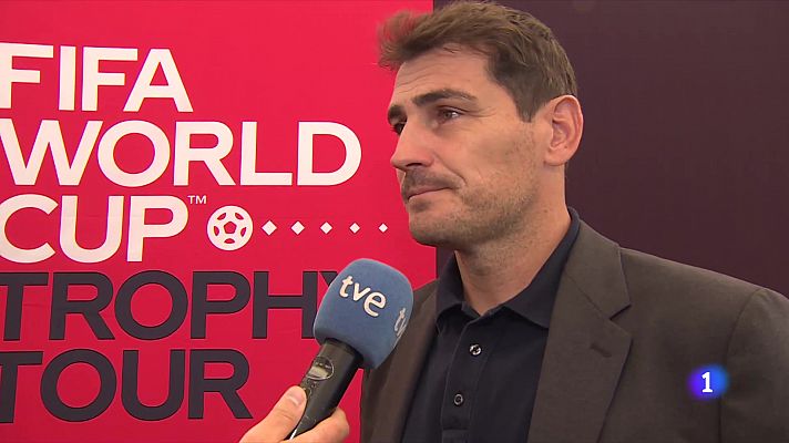 Telediario 1 - Casillas: "Nuestra selección está en el segundo peldaño de favoritas al Mundial"
