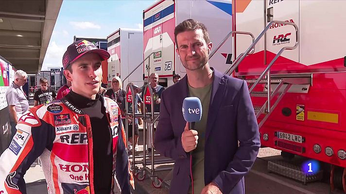 Telediario 1 - Marc Márquez, a TVE en el GP de Aragón: "Me he sentido mejor de lo que esperaba"