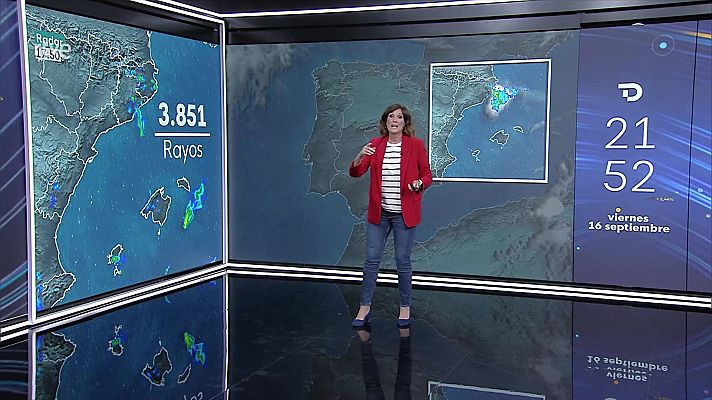 El tiempo - Se esperan chubascos intensos acompañados de tormenta en zonas de la Comunidad Valenciana y Teruel