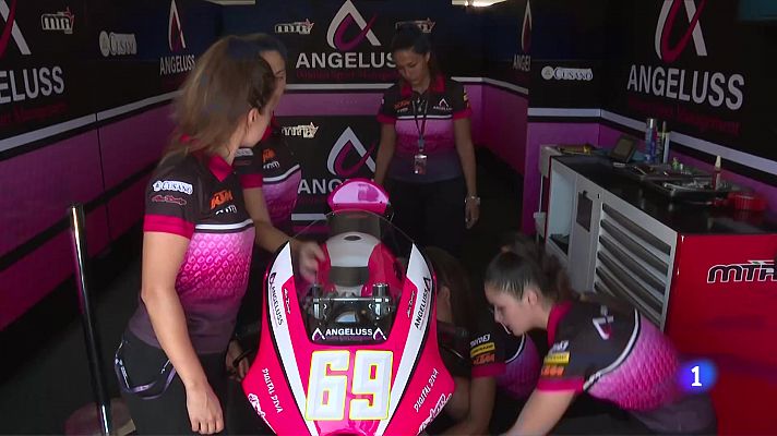 Telediario 2 - El GP Aragón tendrá un equipo femenino en Moto3