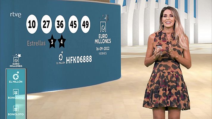 Loterías - Sorteo de la Bonoloto y Euromillones del 16/09/2022