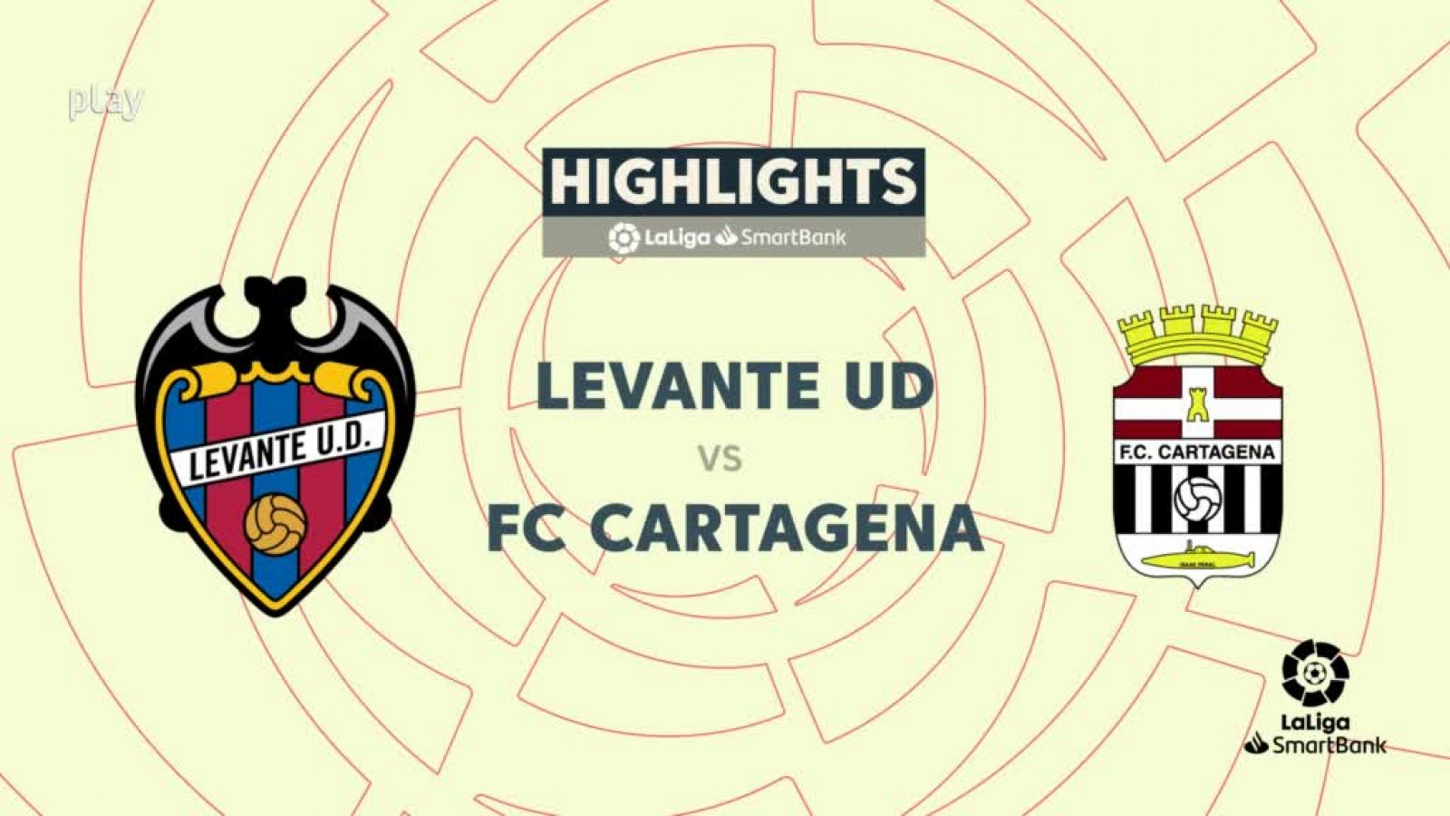 Levante-Cartagena: resumen del partido, jornada 6 de 2ª