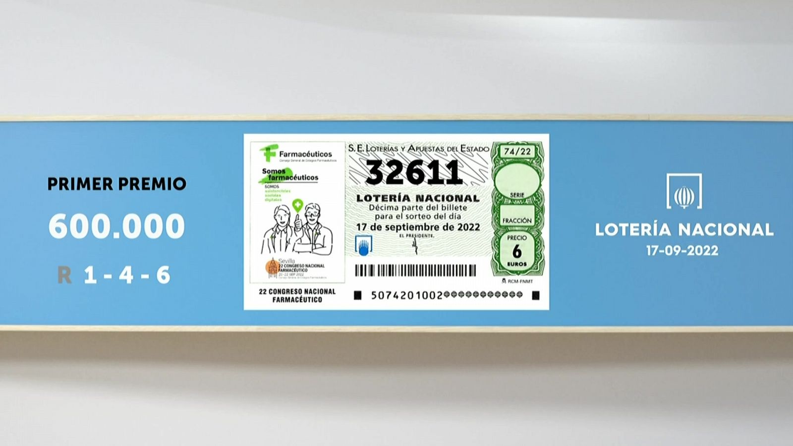 Sorteo de la Lotería Nacional del 17/09/2022 - Ver ahora