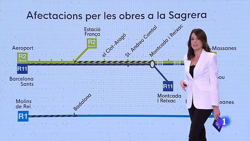 Cap de setmana d'afectacions a Rodalies per les obres a la Sagrera