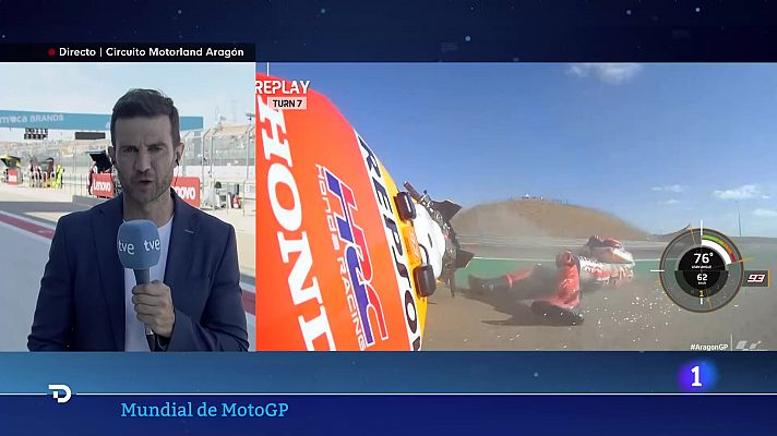 Telediario Fin de Semana - Bagnaia logra su quinta 'pole' del año y Márquez partirá decimotercero