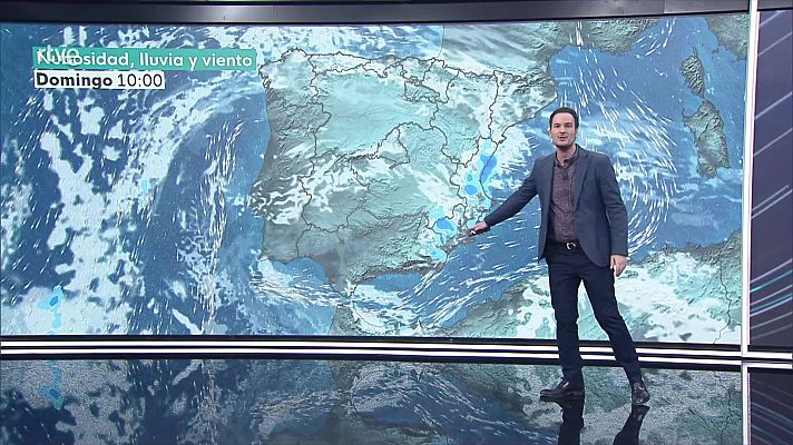 El tiempo - Probables chubascos y tormentas localmente fuertes en la primera mitad del día en el este de Cataluña y en Baleares y en la segunda mitad del día en la Comunidad Valenciana