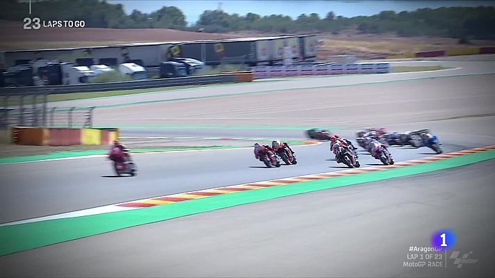 Telediario Fin de Semana - Bastianini gana una carrera con abandono de Quartararo y Márquez