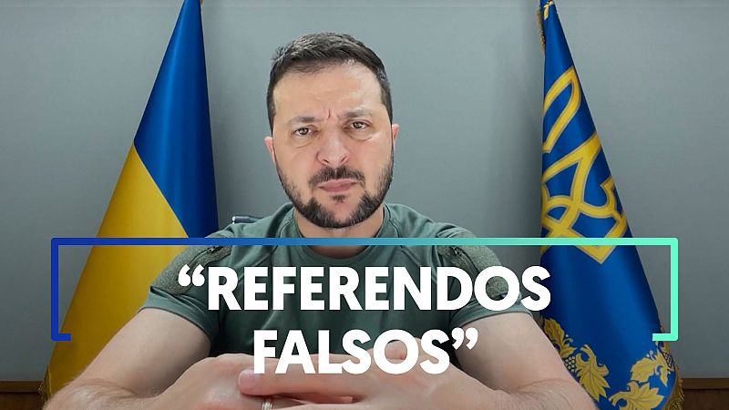 Zelenski contesta a Putin y al intento de anexión rusa de nuevos territorios en Ucrania